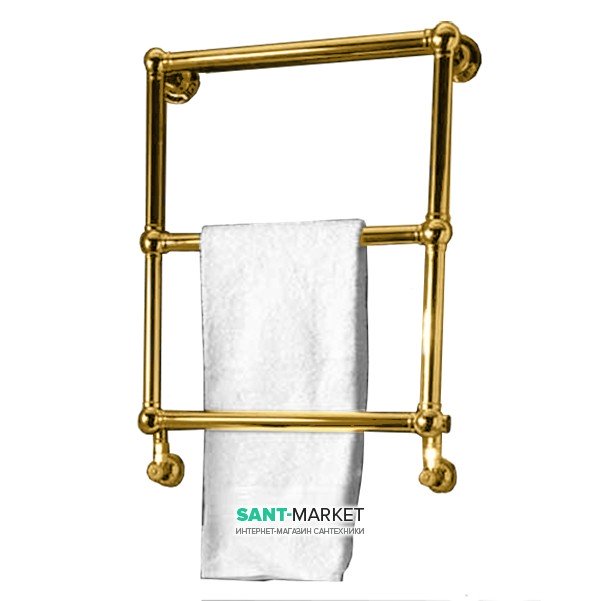 Электрический полотенцесушитель Kerasan Retro 520х700х130 золото 740191