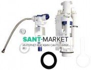 Механизм двойного слива для бачка Kerasan Ego хром 752101