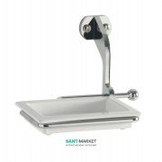 Мильниця для ванною Kerasan Waldorf з настінним тримачем білий / хром 740990