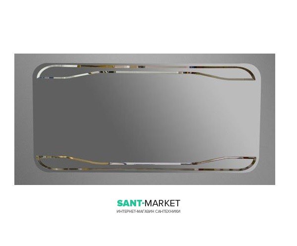Зеркало для ванной настенное Kerasan Waldorf 150x70 прямоугольное с подсвечиваемой рамой 740501