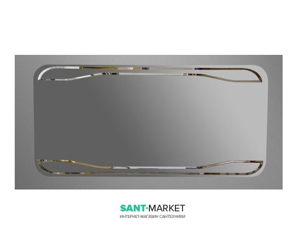 Дзеркало для ванної настінне Kerasan Waldorf 150x70 прямокутний з підсвічується рамою 740501
