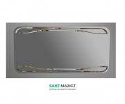 Дзеркало для ванної настінне Kerasan Waldorf 150x70 прямокутний з підсвічується рамою 740501