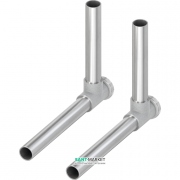 Комплект трубок мідних SLHK для підключення радіаторів Tece TECEflex Г-образні нікельовані 15 мм L95 мм 730010