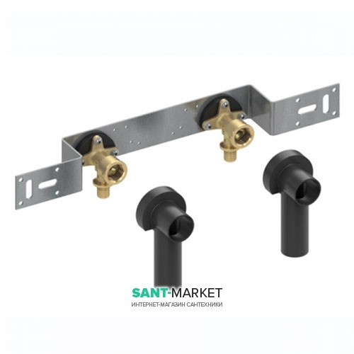 Монтажний комплект з настінними куточками для змішувача Tece TECEflex латунь 16х1 / 2 153 мм 720530
