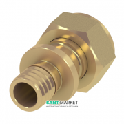 Переходник прямой Tece TECEflex с накидной гайкой и торцевым уплотнением латунь 40х1 1/2 717517