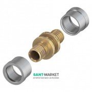 Комплект з'єднання труба-труба з прес-втулками TECE TECEflex для труб SLQ 20-20 мм 77220020