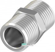 Муфта соединительная ниппель TECE TECEfloor 3/4НР -  3/4НР под евроконус никелированная 77220034