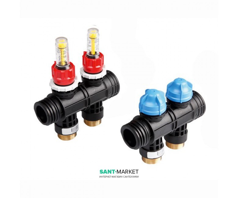 Коллектор пластиковый TECE TECEfloor для теплого пола 2 контура 77390020 