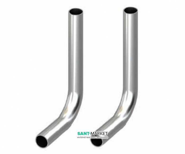 Комплект трубок медных SLHK для подключения радиаторов Tece TECEflex Г -образные никелированные 15 мм L155 мм 730025