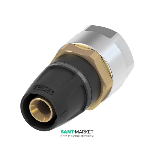 Адаптер универсальный Tece TECElogo на медную трубу с резьбовым зажимом 16х15 мм латунь/PPSU 8711202