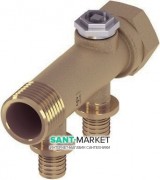 Колектор 3/4 на 2 контури TECE TECEflex під запрессовку d 16 мм бронза 712201