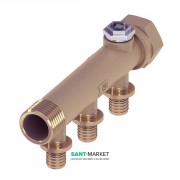 Колектор 3/4 на 3 контуру TECE TECEflex під запрессовку d 16 мм бронза 712202