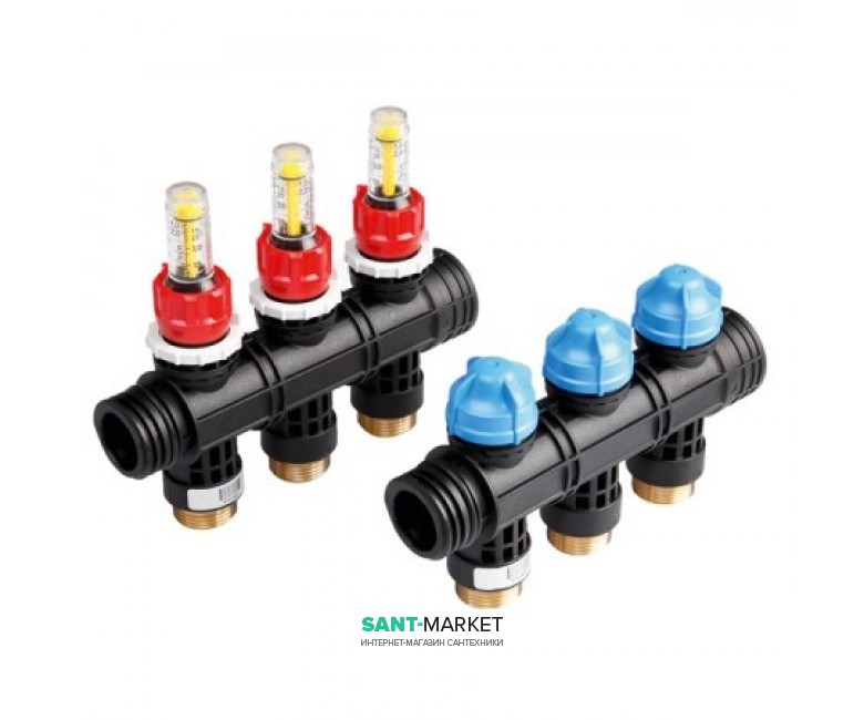 Коллектор пластиковый для теплого пола TECE TECEfloor 3 контура 77390030