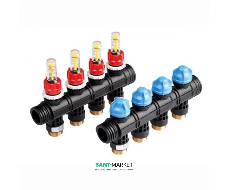 Коллектор пластиковый для теплого пола TECE TECEfloor 4 контура 77390040