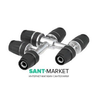 Тройник двойной Tece TECElogo одноплоскостной 20x16x20 мм 8740103