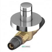 Кульовий кран з декоративним ковпачком Tece TECElogo латунь хром 20х20 мм 8780117