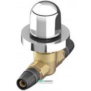 Кульовий кран з ручкою Tece TECElogo латунь хром 20х20 мм 878002