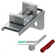 Крепление двойное Tece Teceprofil нержавеющая сталь 9030011