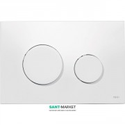 Панель смыва для унитаза TECE TECEloop с двумя клавишами пластиковая белая 9240600