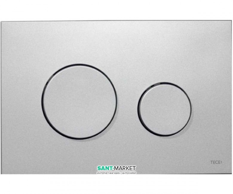 Панель смыва для унитаза TECE TECEloop с двумя клавишами пластиковая хром матовый 9240625