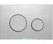 Панель смыва для унитаза TECE TECEloop с двумя клавишами пластиковая хром матовый 9240625