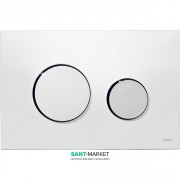 Панель смыва для унитаза TECE TECEloop с двумя клавишами пластиковая белая клавиши хром глянцевый 9240627