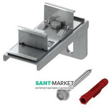 Крепление двойное Tece Teceprofil нержавеющая сталь 9030011