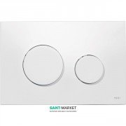 Панель змиву для унітазу TECE TECEloop з двома клавішами пластикова антибактеріальна біла 9240640