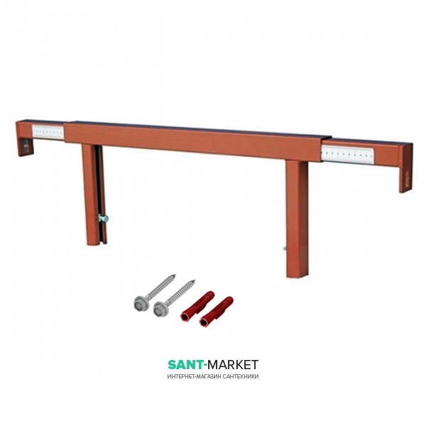 Телескопическое крепление для модуля к стене Tece Teceprofil горизонтальное нержавеющая сталь 9380013