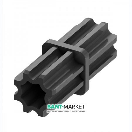 Торцевое соединение профиля Tece Teceprofil нержавеющая сталь черный 9010009