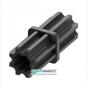 Торцевое соединение профиля Tece Teceprofil нержавеющая сталь черный 9010009