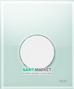 Панель змиву для пісуара TECE TECEloop Urinal скляна зелена колір клавіші білий 9242651