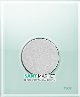 Панель смыва для писсуара TECE TECEloop Urinal стеклянная зеленая цвет клавиши хром матовый 9242652