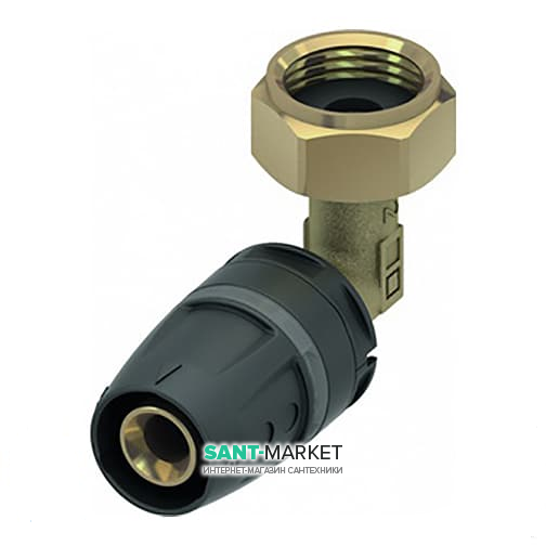 Уголок соединительный 90° Tece TECElogo с накидной гайкой и торцевым уплотнением латунь 16х1/2 8730216