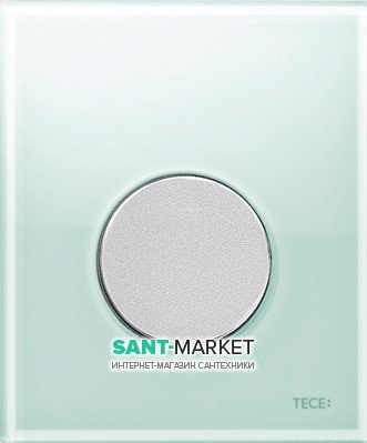 Панель смыва для писсуара TECE TECEloop Urinal стеклянная зеленая цвет клавиши хром матовый 9242652