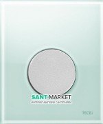 Панель смыва для писсуара TECE TECEloop Urinal стеклянная зеленая цвет клавиши хром матовый 9242652