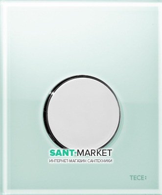 Панель змиву для пісуара TECE TECEloop Urinal скляна зелена колір клавіші хром глянсовий 9242653