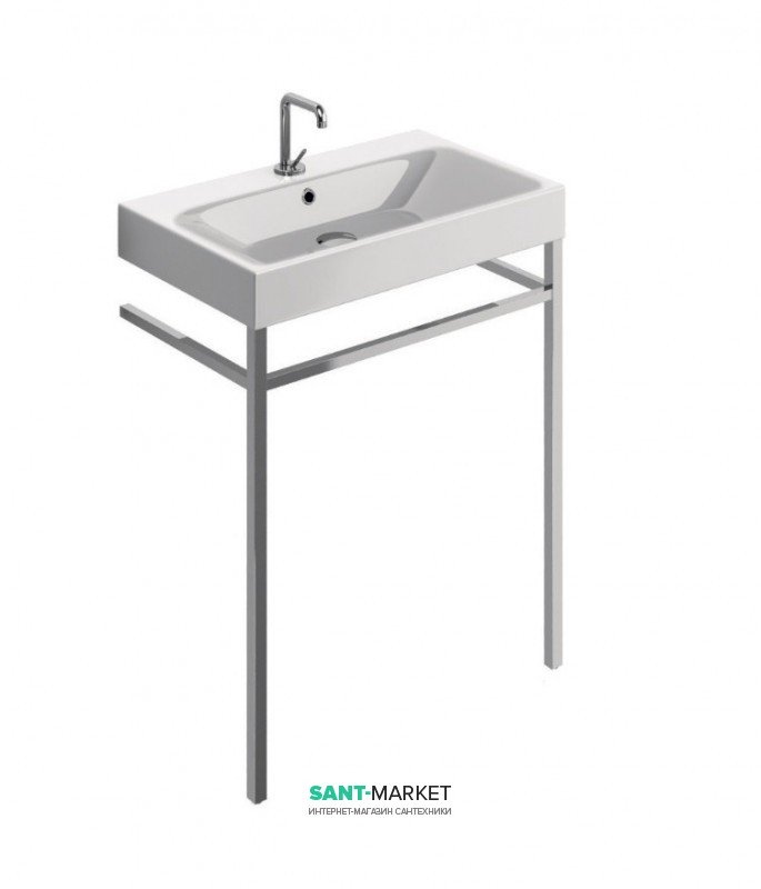 Консоль під раковину Kerasan Cento 120 см з тримачем для рушників латунь 9123K1