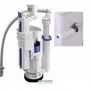 Механізм зливу для бачка моноблок Kerasan Waldorf / Retro з бічною ручкою білий / хром 754290