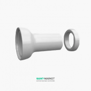 Відведення для унітазів Kerasan для випуску в стіну кераміка білий 754801