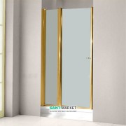 Дверь душевая правосторонняя Kerasan Retro DS профиль золото матовое стекло 9139S1