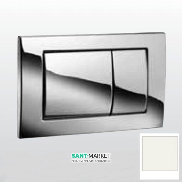 Панель смыва для унитаза Kerasan двойной смыв белый 752702