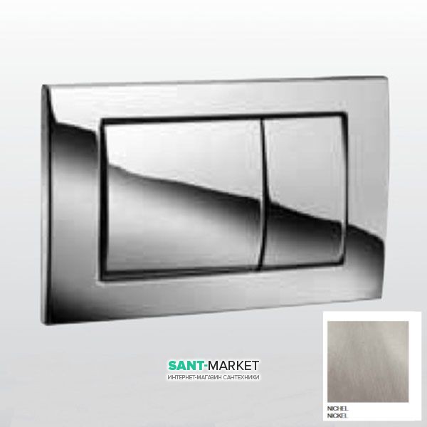 Панель змиву для унітазу Kerasan подвійний змив нікель 752705