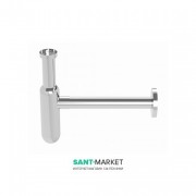 Сифон для раковины Kerasan Lux бутылочный 1” 1/4  хром 923590