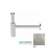 Сифон для раковины Kerasan Lux бутылочный 1” 1/4 никель 923594