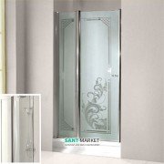 Дверь душевая правосторонняя Kerasan Retro DS профиль хром прозрачное стекло 9139T0