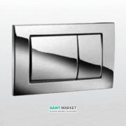 Панель смыва для унитаза Kerasan двойной смыв хром 752703