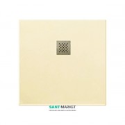 Душовий піддон мармуровий Kerasan H2.5 80х80 см кремовий матовий 703065