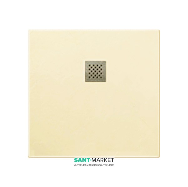 Душовий піддон мармуровий Kerasan H2.5 90х90 см кремовий матовий 703165