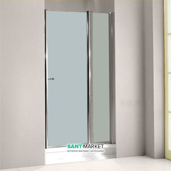 Дверь душевая левосторонняя Kerasan Retro SX профиль хром матовое стекло 9140S0